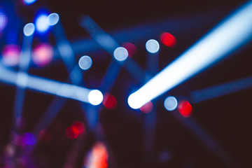 searchlights at a concert