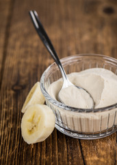 Portion of Ground Banana, selective focus