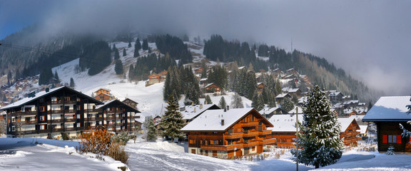 Winter Alpine landscape