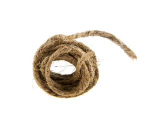 Rope isolated on white background