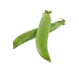 Peas isolated on white background