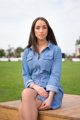 Young woman in the park