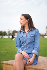 Young woman in the park