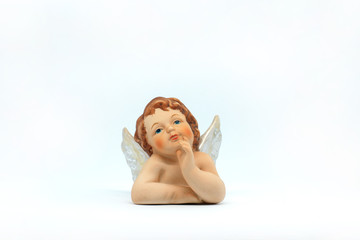 Piccolo angelo penzieroso - obrazy, fototapety, plakaty