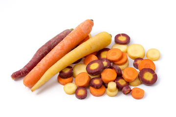 Karotten dreifarbig