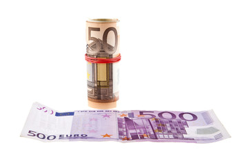 Euro isolated on white background