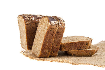 Bread isolated on white background