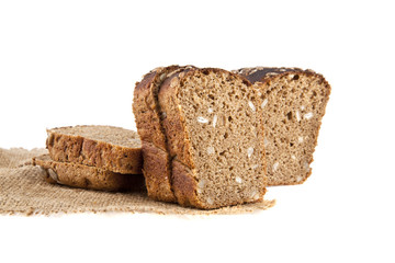 Bread isolated on white background