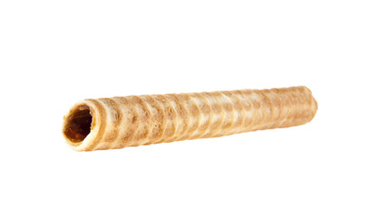 wafer rolls with filling isolated on white background