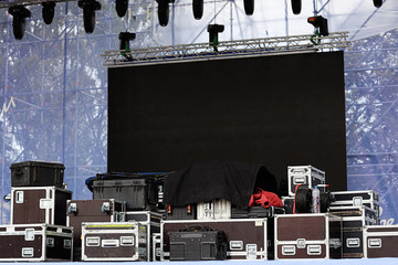stage equipment for a concert