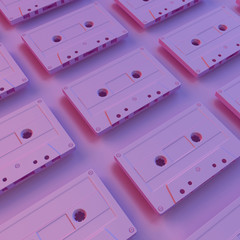 Creative Idea Cassette Tape Minimal Concept.