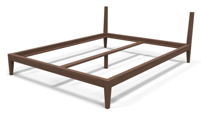 Wooden bed frame
