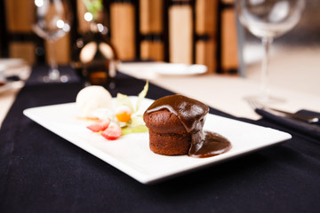 Sticky toffee with dattels