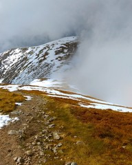 Góry, Tatry, szlaki, przyroda, niebo, mgła © Urszula