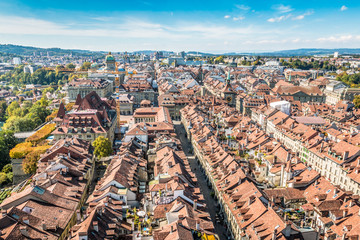 Panoramic view of Bern in Switzerland