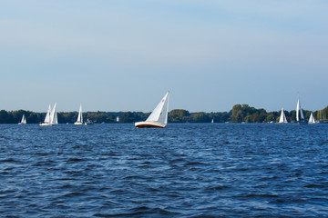 Obraz premium Segelboote in Berlin