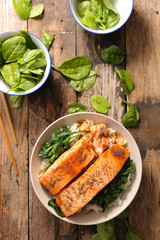salmon teriyaki