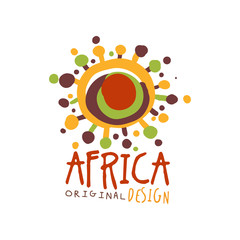Original african abstract logo template