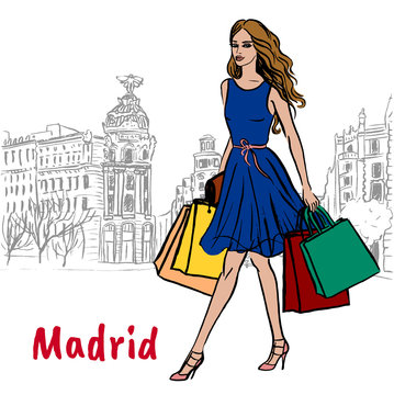 Woman in Madrid