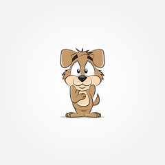 Cute cartoon dog