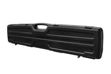 Black case for guns isolated for white