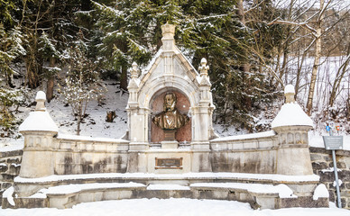 Memorial of emperor Wilhelm I in the Austrian city Bad Gastein