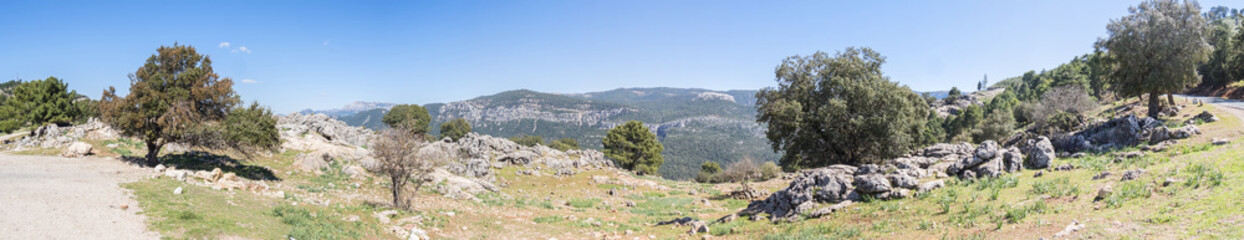 Fototapeta na wymiar Paso del aire viewpoint in Sierra de Cazorla, Jaen, Spain