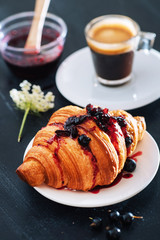 coffee and croissant