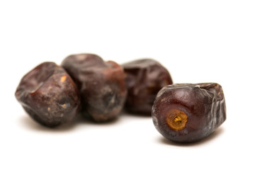 Dates on white background