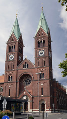 Fototapeta premium Franciscan Church of red brick