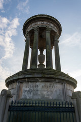 Dugald Stewart monument on Calton Hill in Edinburgh