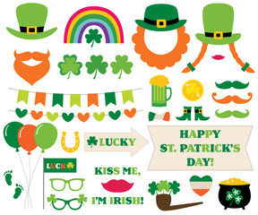 St. Patricks Day decoration and photo booth props © lattesmile