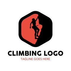 Climbing Illustration Logo