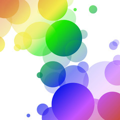 vector background with color circles