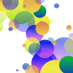 vector background with color circles