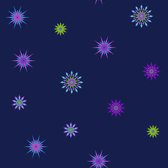 Fototapeta na wymiar Seamless pattern, background with decorative stars. 