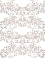 Luxury invitation card Vector. Royal victorian pattern ornament. Rich rococo backgrounds