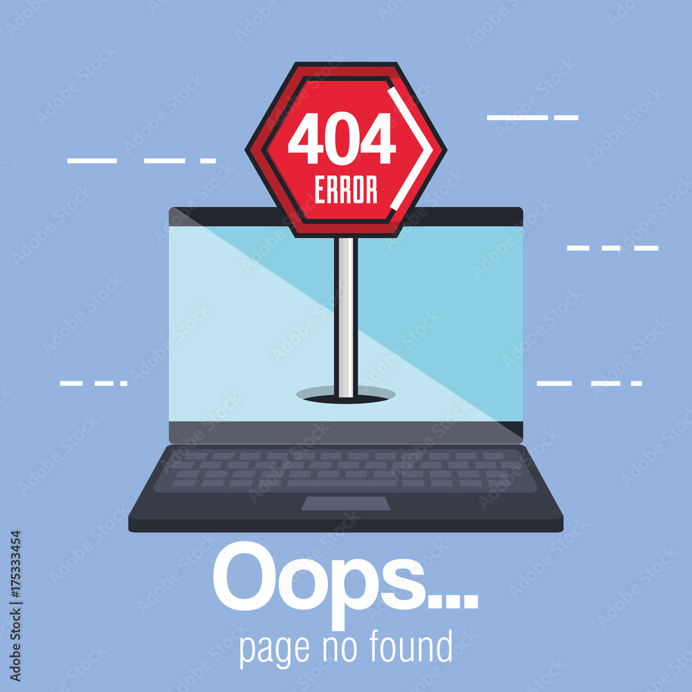 Poster 404 connection error icons