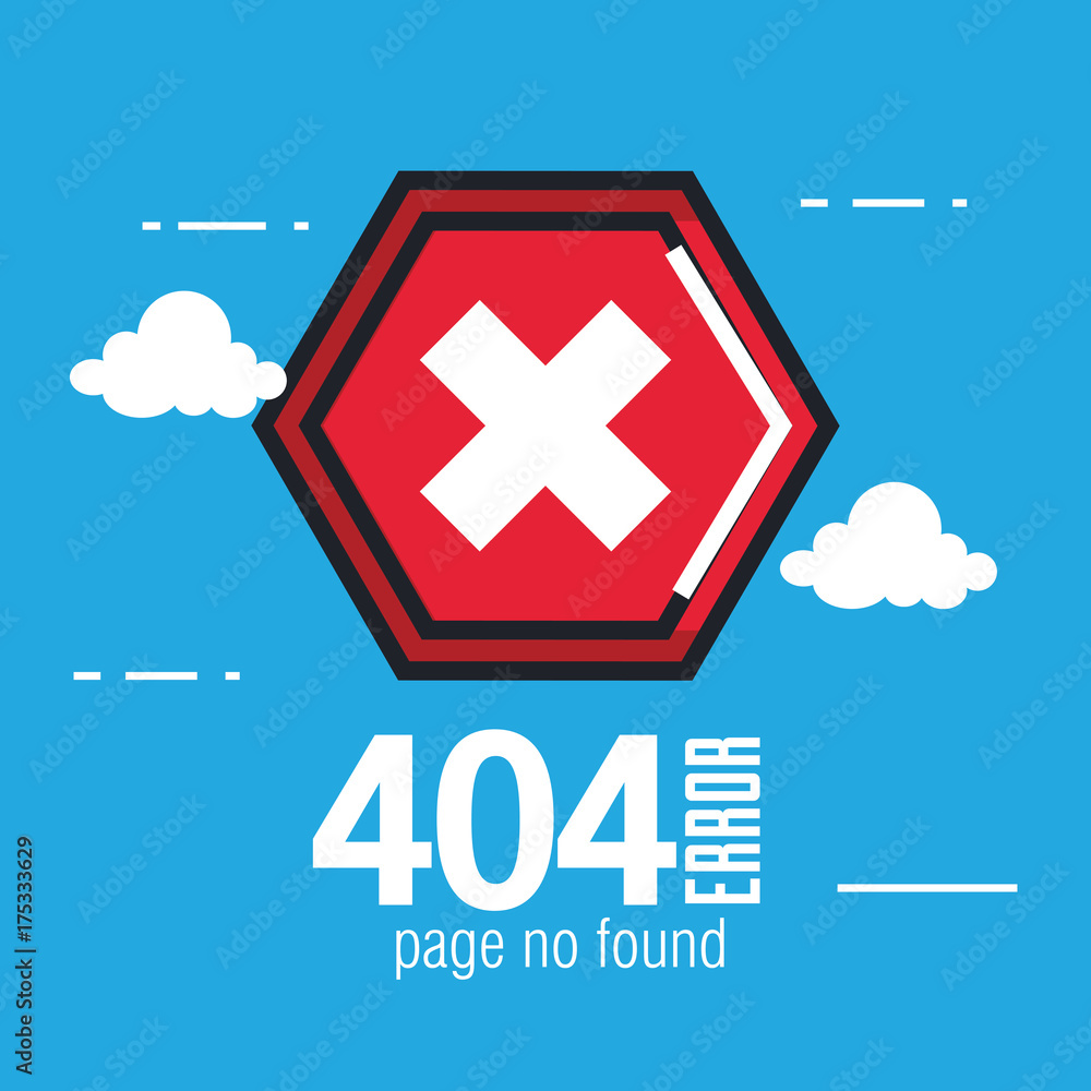 Poster 404 connection error icons