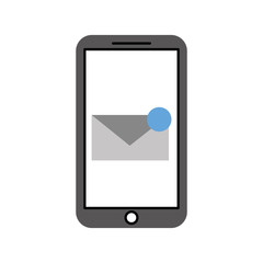 smartphone receiving email correspondence digital virtual