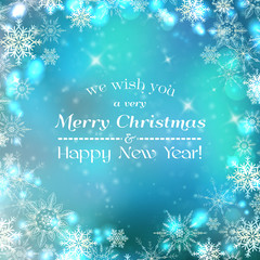 Merry Christmas and Happy New Year background