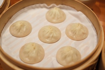 Xiao Long Pao in Bamboo Plate, Original Xiao Long Pao, chinese food