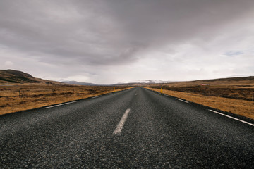Naklejka premium Road in Iceland.
