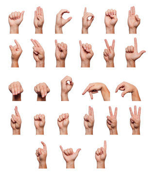 Alphabet language of the deaf
