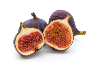 Fruits figs isolated on white background.