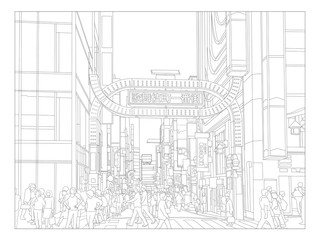 新宿歌舞伎町アウトライン