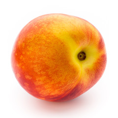 Peach. Fruit with isolated on white background.