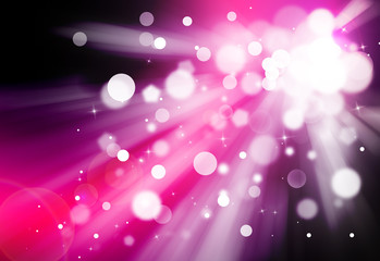 Dark purple glitter sparkles rays lights bokeh festive elegant abstract background.