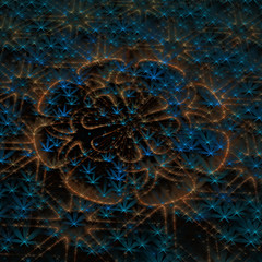 abstrakt fraktal illustration floral
