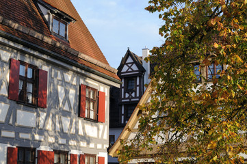 Fachwerkhäuser in der Ulmer Altstadt